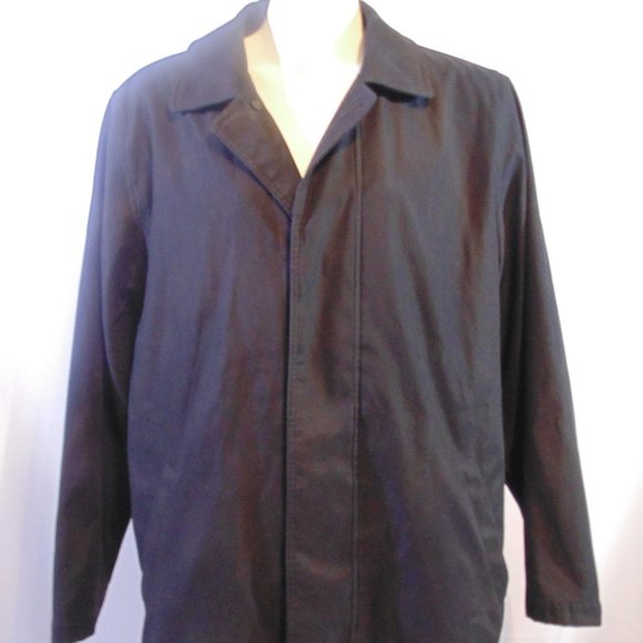Lauren Ralph Lauren button up overcoat Black Large - Picture 1 of 10